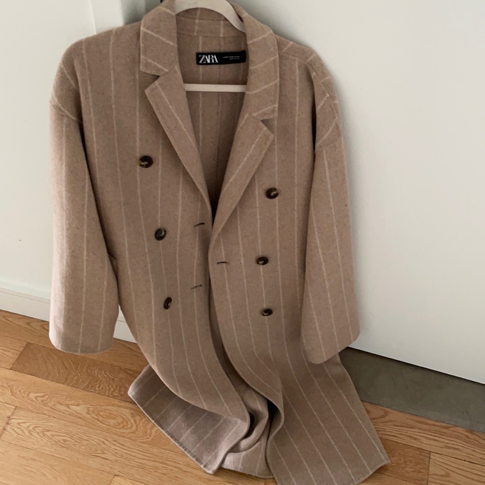 Zara long teddy coat
